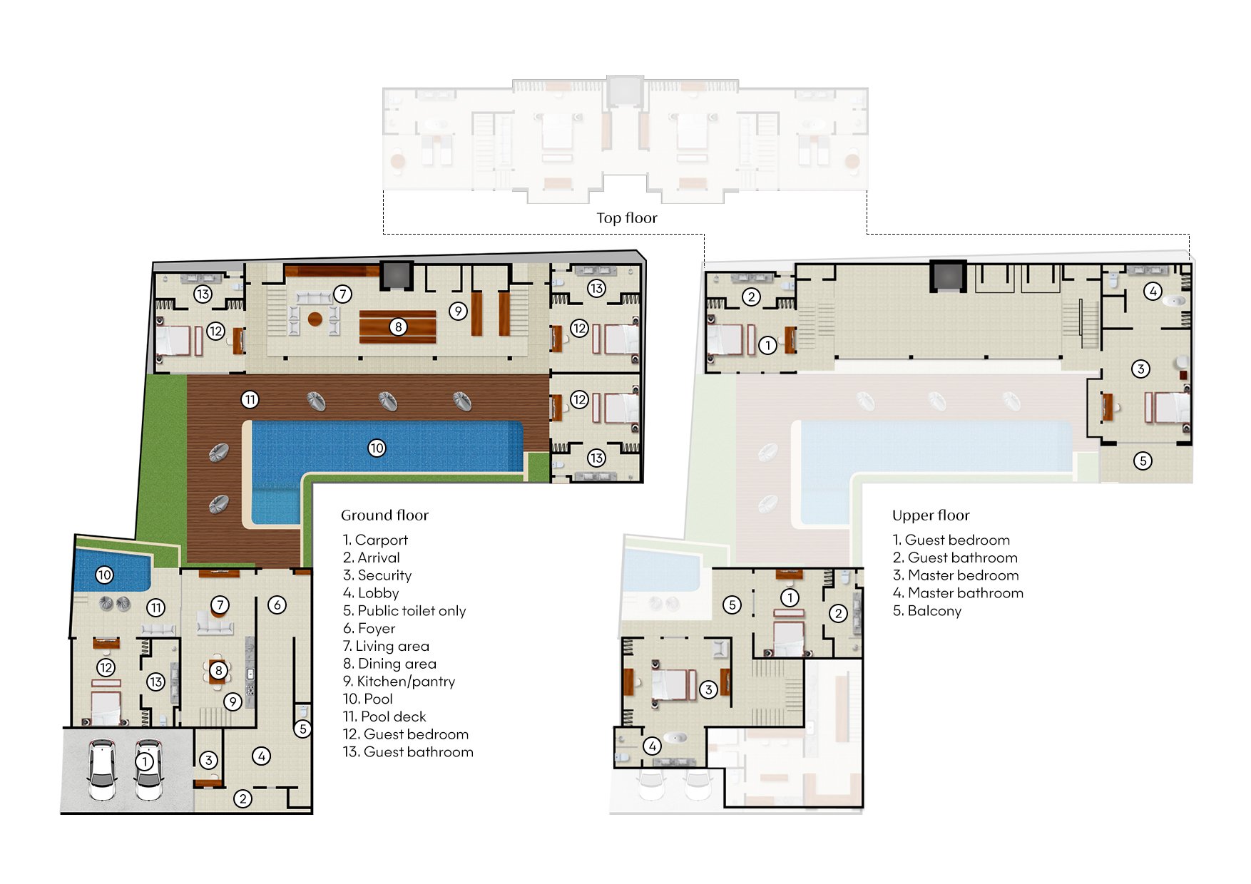 Villa Moonstone Floorplan